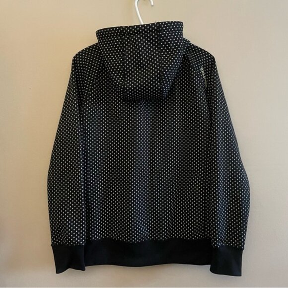 Volcom Black & White Rain Drop Hoodie w Green Lining & High Neck - Picture 11 of 16